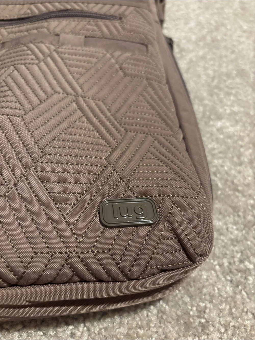 Brown Quilted Crossbody Bag Travel
